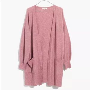 Madewell Edgewater Bubble Sleeve Cardigan Sweater
